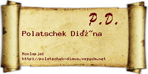 Polatschek Diána névjegykártya